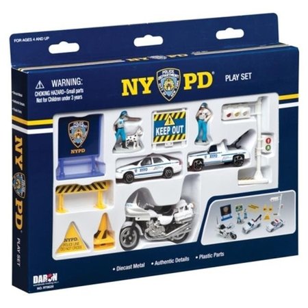 DARON WORLDWIDE TRADING Daron Worldwide Trading RT8620 NYPD 14 Piece Playset RT8620